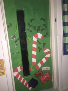 Christmas Door Display